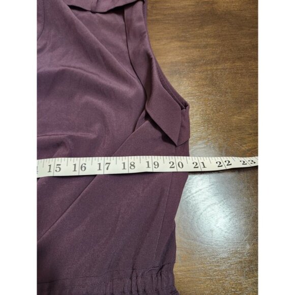 Athleta Womens Maxi Dress Pockets Sleeveless Drawstring Waist Purple Size L - Picture 6 of 7